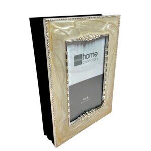 JCPenney Home Collection Pearl & Silver 4x6 Photo Album With Frame Cover